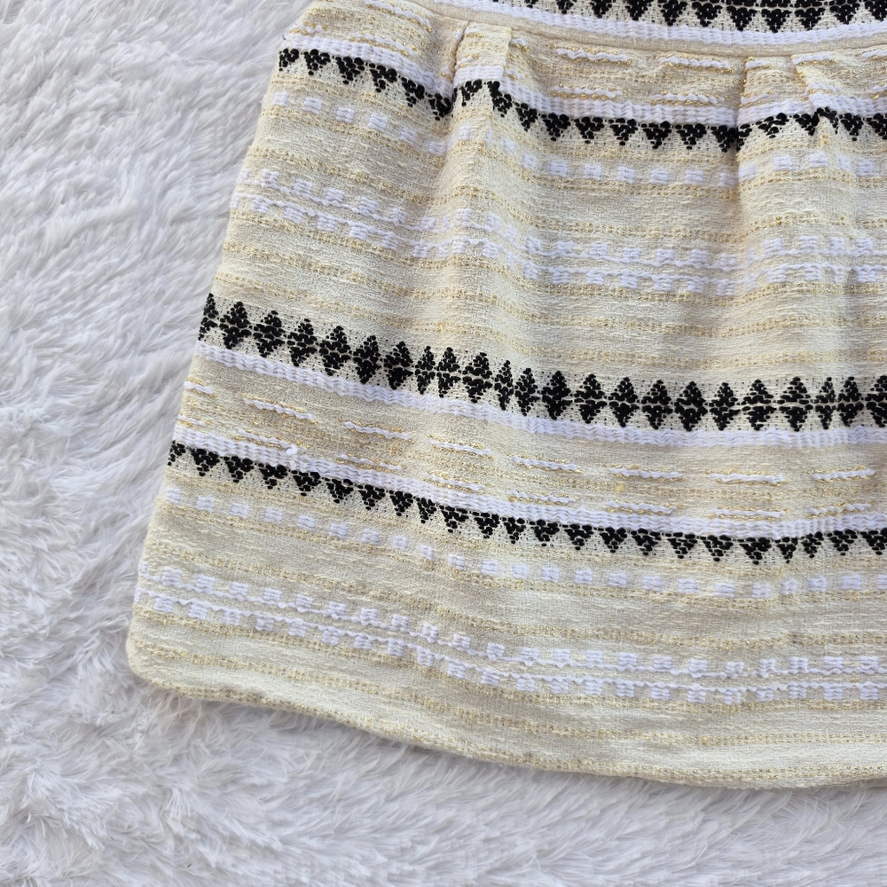 Anthropologie Nomad by Morgan Carper Goldflec Jacquard Mini Skirt - Picture 3 of 8